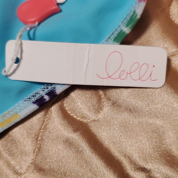 NWT Printed Off Shoulder Swim Top - Picture 5 of 5